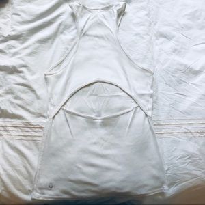 Lululemon cutout back ribbed tank